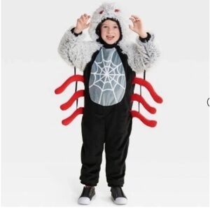 Kids Spider Costume with Red and Black Details